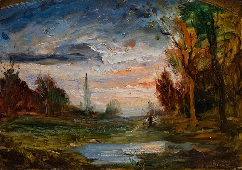 Paesaggio a Morestel - Collezione Poscio, Domodossola (VB)